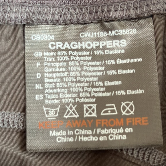 Craghoppers NOSILIFE LUNA CROP TIGHT - Charcoal - Picture 10 of 16